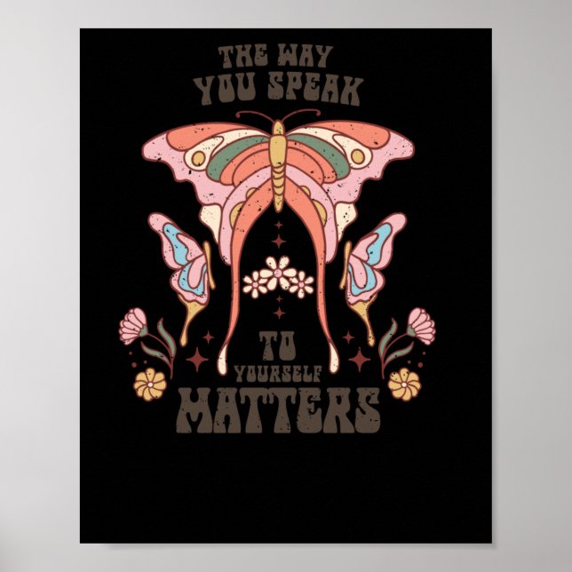 Die Art, wie du mit dir selbst sprichst Poster (Vorne)