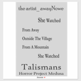 die artist_AwayNowe Talismans V4-Phrasen Aufkleber