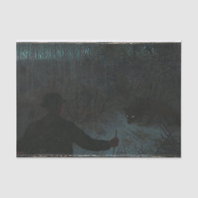 Die Asche und der Wolf Seidenpapier (Vorderseite)