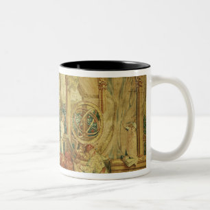 Die Astronomen, gesponnen in Beauvais Zweifarbige Tasse