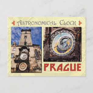 Die Astronomische Uhr Prag, Tschechische Republik Postkarte