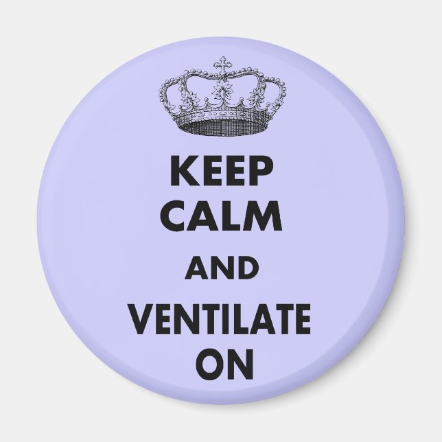 Die Atemtherapie gibt "Behalt Ruhe und.." Magnet (Vorne)