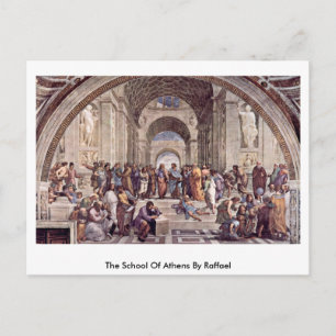 Die Athen-Schule von Raffael Postkarte