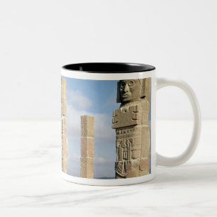 Die atlantean Spalten auf Pyramide B Zweifarbige Tasse