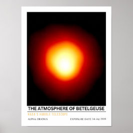 Die Atmosphäre von Betelgeuse Weltraum Bildung Poster
