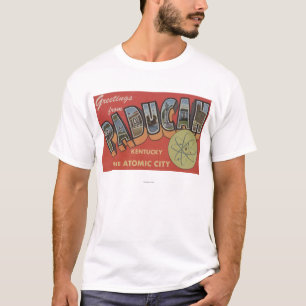 Die Atomstadt - große Buchstabe-Szenen T-Shirt