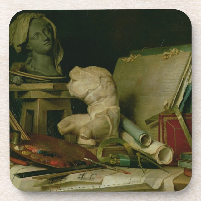 Die Attribute der Künste, 1769 (Öl auf Leinwand) Untersetzer (Vorderseite)