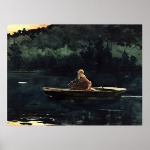 Die Aufblähung der Aquarellmalerei von Winslow Hom Poster