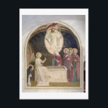 Die Auferstehung Christi und der frommen Frauen Postkarte<br><div class="desc">Bild:98944 Die Auferstehung Christi und der Pioten Frauen am Sepulcher,  1442 (Fresko). Angelico,  Fra (Guido di Pietro) (c.1387-1455). Museo di San Marco dell'Angelico,  Florenz,  Italien. Kunst,  Kunst.</div>