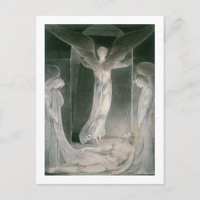 Die Auferstehung: Die Engel rollen den Ston weg Postkarte (Vorderseite)