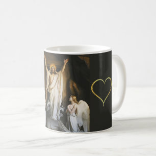 Die Auferstehung durch Carl Bloch, religiöse Kunst Kaffeetasse