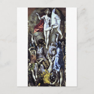 Die Auferstehung durch El Greco Postcard Postkarte