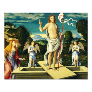 Die Auferstehung Jesu durch Girolamo da Santacroc Fotodruck