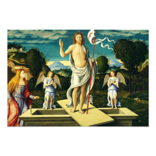 Die Auferstehung Jesu durch Girolamo da Santacroc Fotodruck