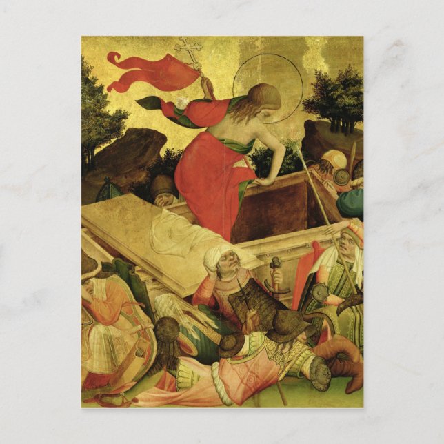 Die Auferstehung, Panel vom St. Thomas Altar Postkarte (Vorderseite)