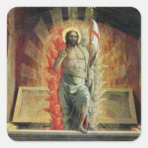 Die Auferstehung Quadratischer Aufkleber