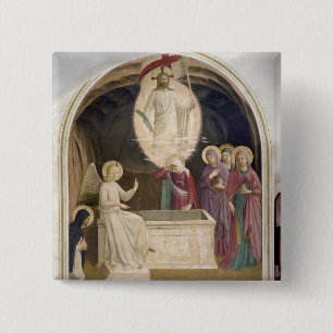 Die Auferstehung von Christus und von frommen Button