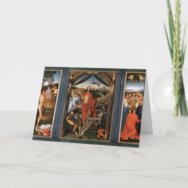 Die Auferstehung von Hans Memling Karte (Vorderseite)