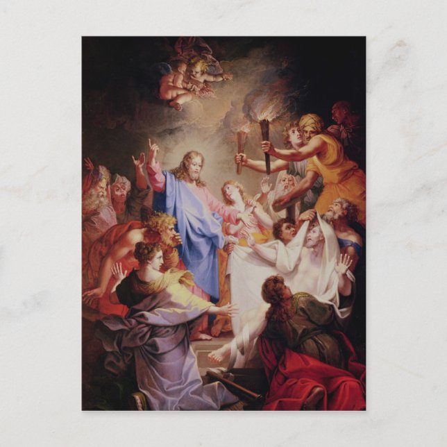 Die Auferstehung von Lazarus Postkarte (Vorderseite)