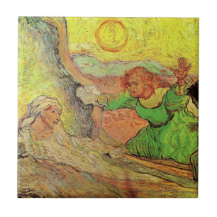 Die Auferweckung des Lazarus von Vincent van Gogh Fliese