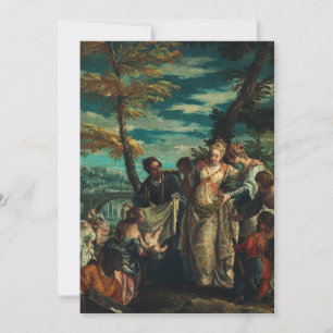 Die Auffindung des Moses von Veronese Fine Art Dankeskarte