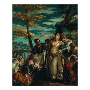 Die Auffindung des Moses von Veronese Fine Art Poster