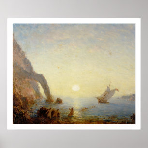 Die Aufforderung der Sirenen (Öl auf Leinwand) Poster