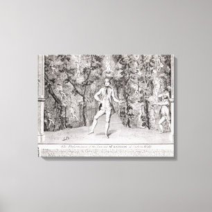 Die Aufführungen des berühmten Leinwanddruck