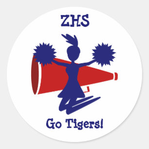 Die Aufkleber der Cheerleader