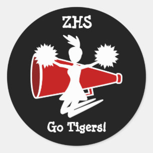 Die Aufkleber der Cheerleader