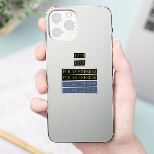 Die Aufkleber für den Polar-Express-Tomy/Trackmast (Telefon)