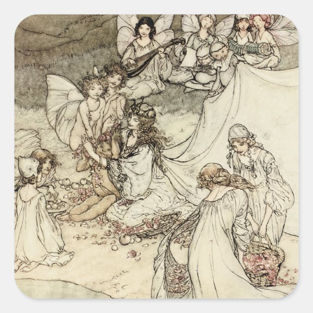 Die Aufkleber für den Traum der Fee im Sommer (Vorderseite)