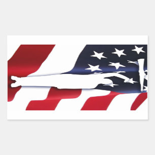 Die Aufkleber für die amerikanische Patriot-Bohrma