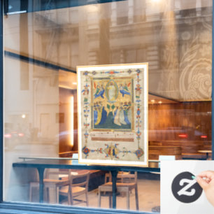 Die Aufnahme Jesu Christi Fensteraufkleber