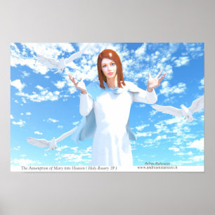 Die Aufnahme Mariens in den Himmel Poster