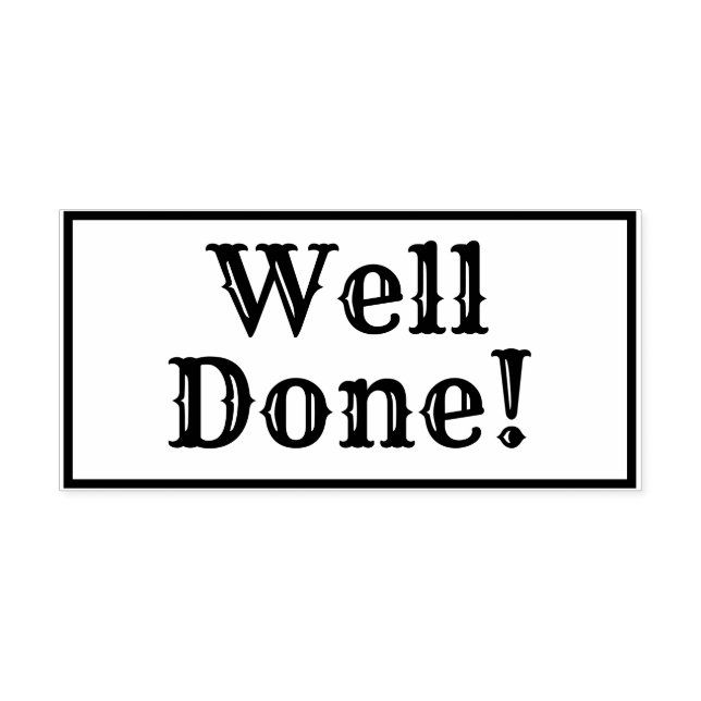 Die Aufnahme sagt gut gemacht. Hausaufgaben der Le Gummistempel (Prägung)