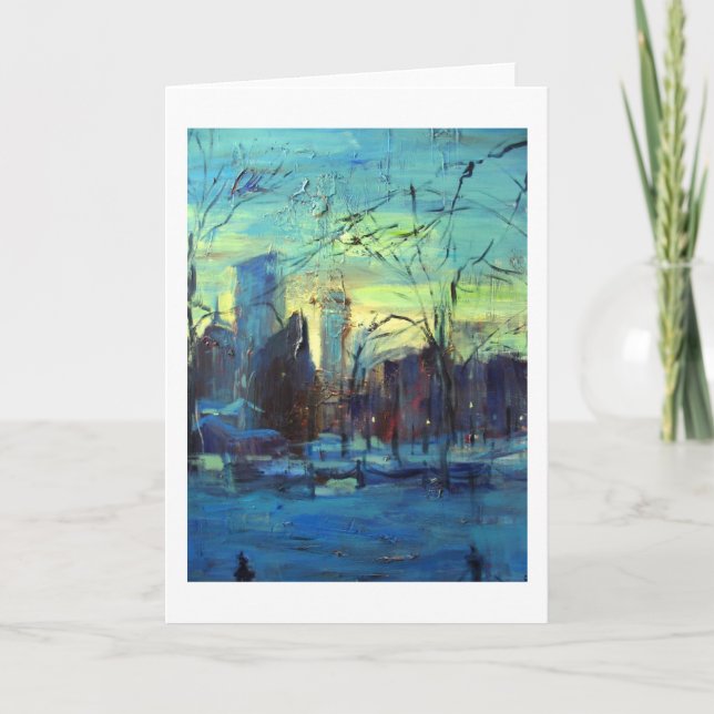 Die Aufsicht Feiertagskarte (Vorderseite)