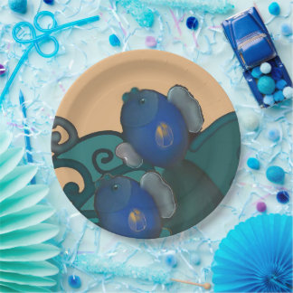 Die aufsteigenden Fische Pappteller