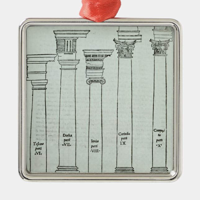 Die Aufträge der Architektur Silbernes Ornament (Vorne)