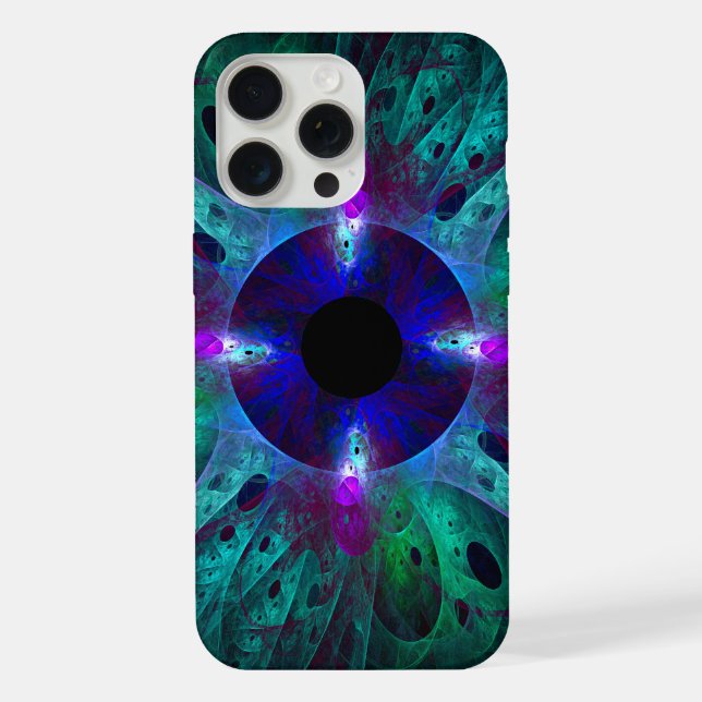 Die Augen Abstrakte Kunst iPhone Hülle (Rückseite)
