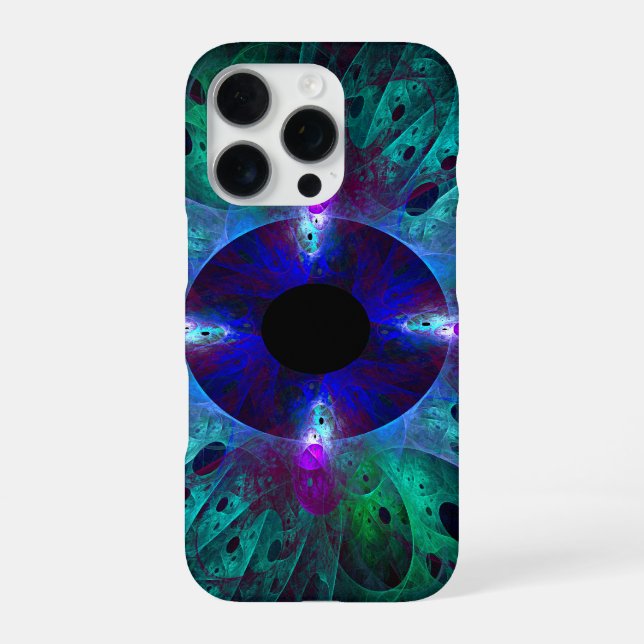Die Augen Abstrakte Kunst iPhone Hülle (Rückseite)
