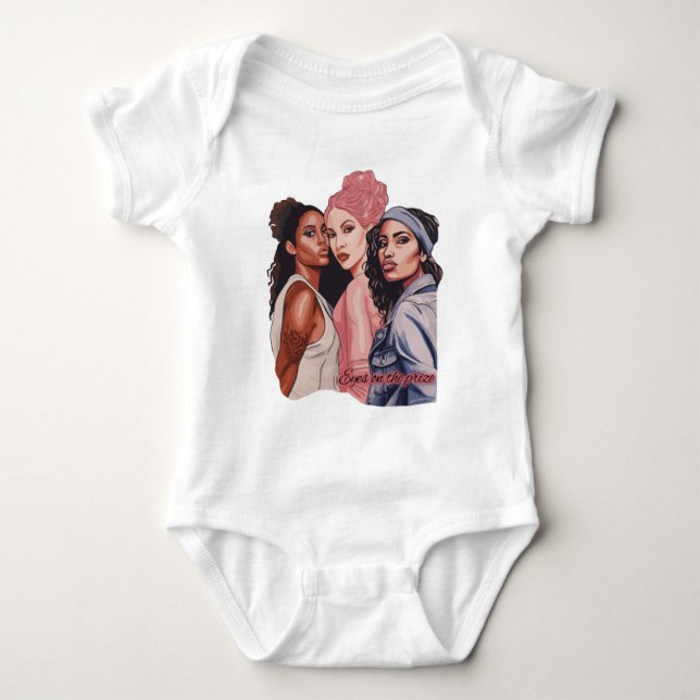 Die Augen auf den Preis Baby Strampler (Vorderseite)