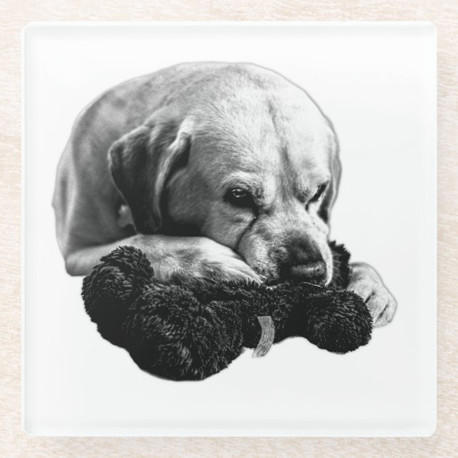 Die Augen auf den Preis Glasuntersetzer (Vorderseite)