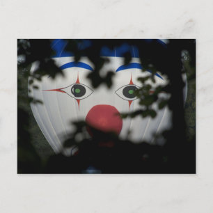 Die Augen eines Clowns Postkarte