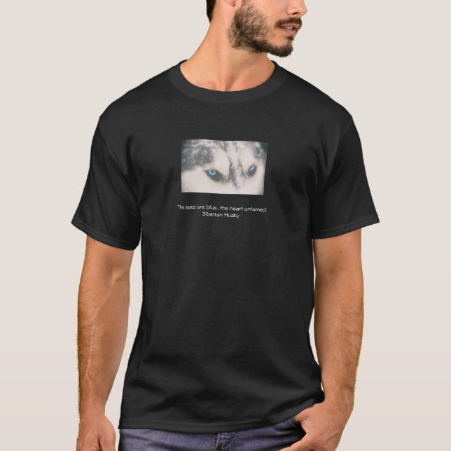 Die Augen eines Schlittenhunds T-Shirt (Vorderseite)
