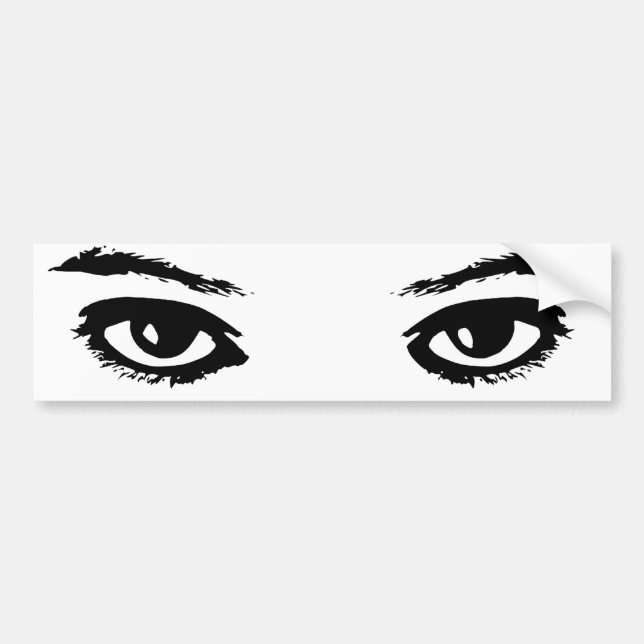 Die Augen haben es Autoaufkleber (Vorne)