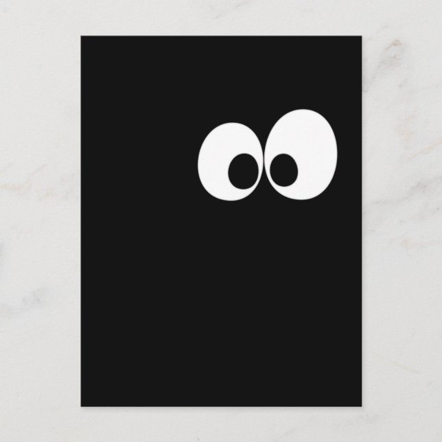 Die Augen im Dunkeln Postkarte (Vorderseite)