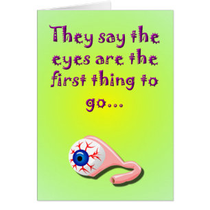 Die Augen sind die erste Sache, zum zu gehen