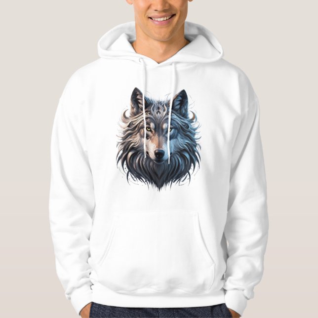 Die Augenhöhle des Wolfs Hoodie (Vorderseite)