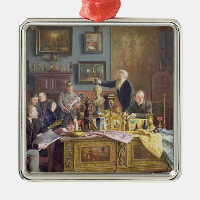 Die Auktion, 1910 Ornament Aus Metall (Vorne)